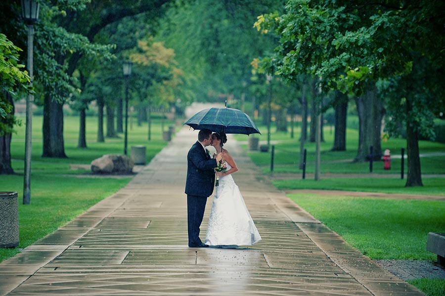 Rainy wedding Day