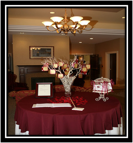 reception table